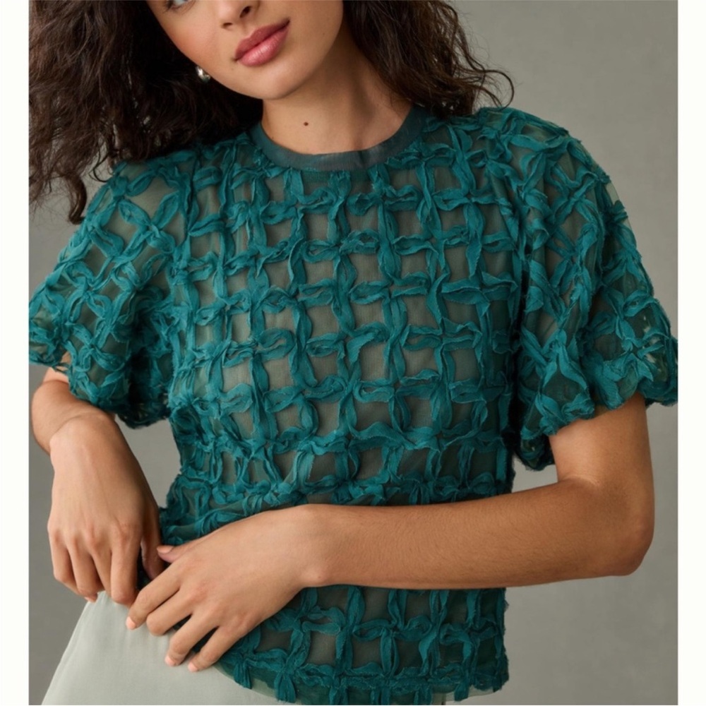 Anthropologie Sarah Hann Karla Textured Top